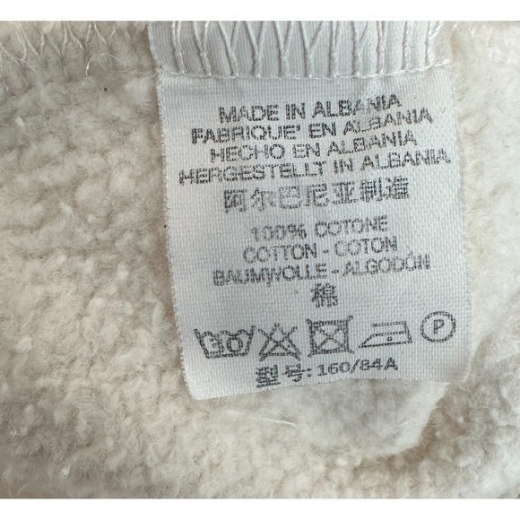 John Galt Scottsdale Crewneck Sweatshirt Women's Size S Cream Navy Heavyweight - Picture 8 of 8